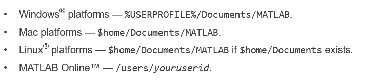 Matlab paths