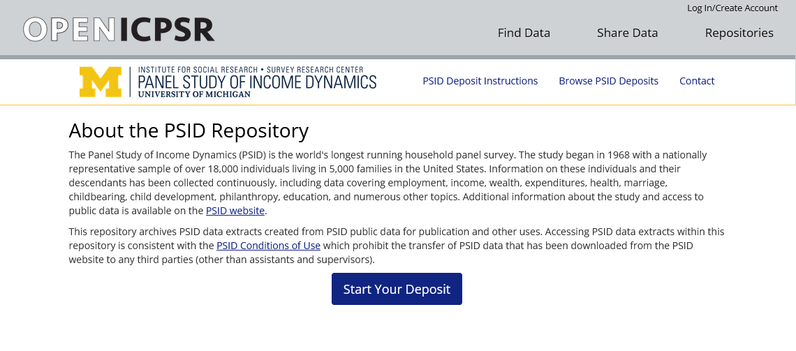 Image of PSID repository