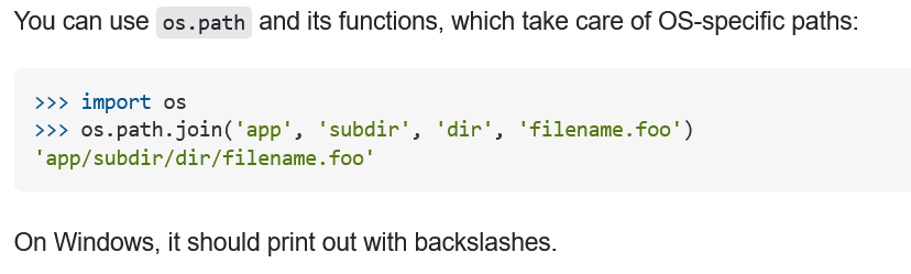 Python paths