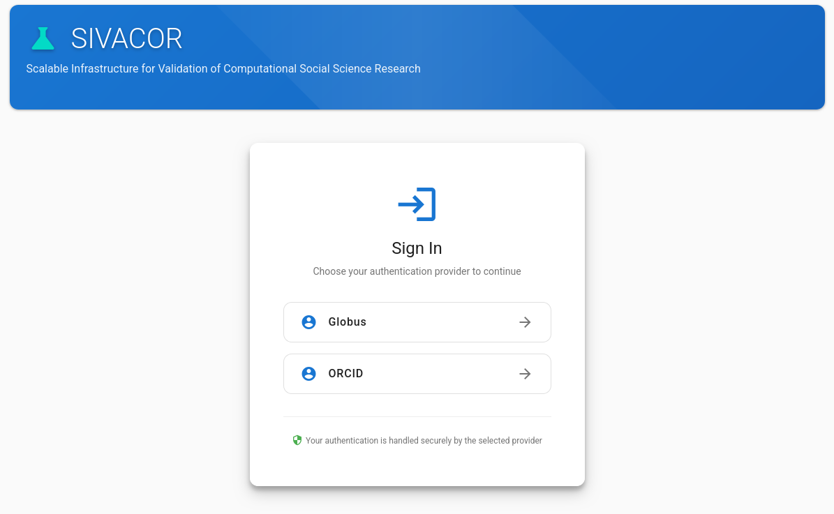 SIVACOR landing page